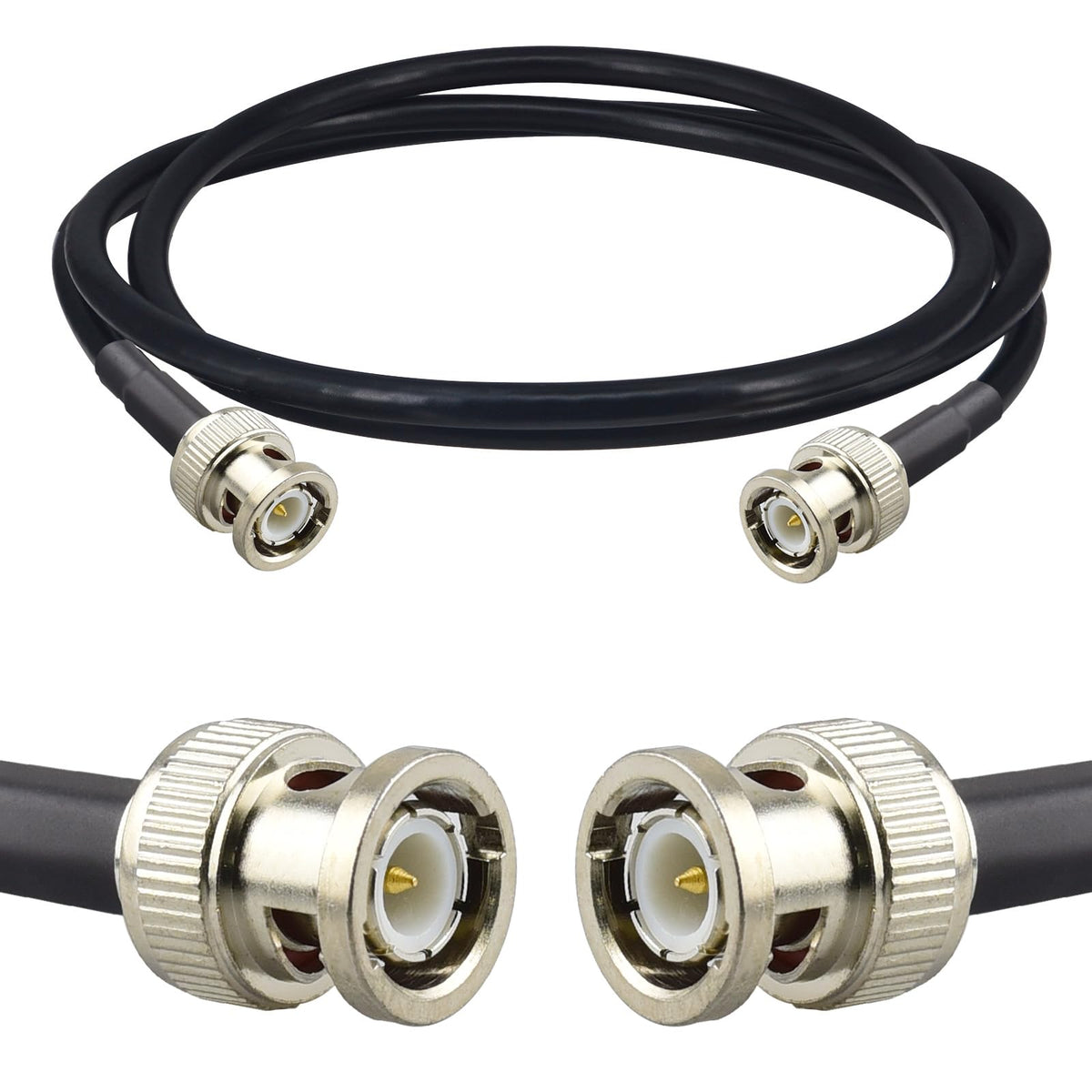 YILIANDUO BNC Male to Male RG58 50 Ohm Cable, 50cm / 100cm - product image 6