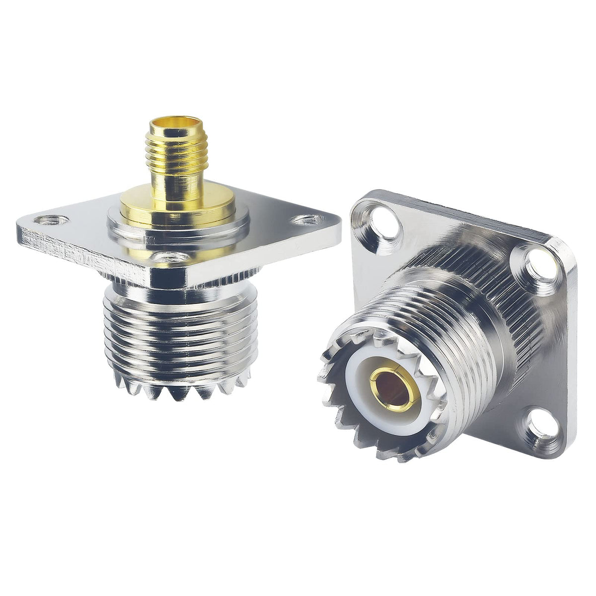 YILIANDUO SMA Female to SO-239 Female 4-Hole Flange Adapter, 2-Pack - product image 6