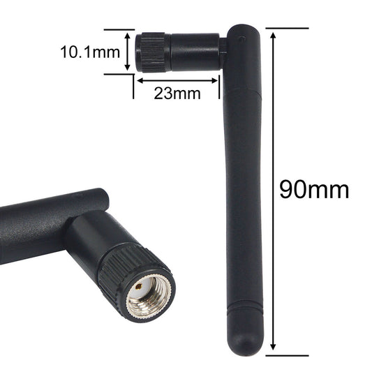 YILIANDUO 2.4GHz 3dBi Omni WiFi Antenna Kit RP-SMA Male + U.FL IPX to RP-SMA Female 15cm Pigtail Cable 2Pack