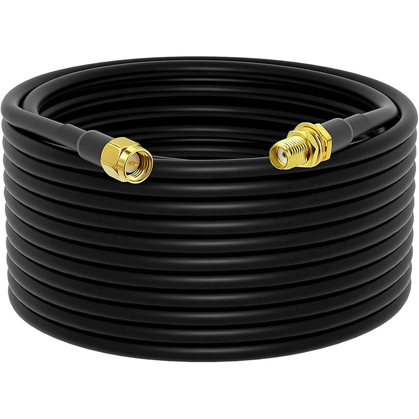 SMA WiFi Antenna Extension Cable SMA Male to Female Low Loss Coaxial RG58 Cable for 2G/3G/4G/5G LTE Antenna Wireless Router WLAN Modem BaoFeng Kenwood Yaesu(Not for TV)