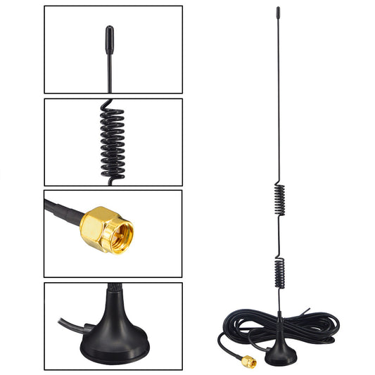 YILIANDUO 1090MHz 978MHz Dualband 6dBi Magnetfußantenne SMA-Stecker RG174 Kabel für ADS-B RTL SDR Empfänger