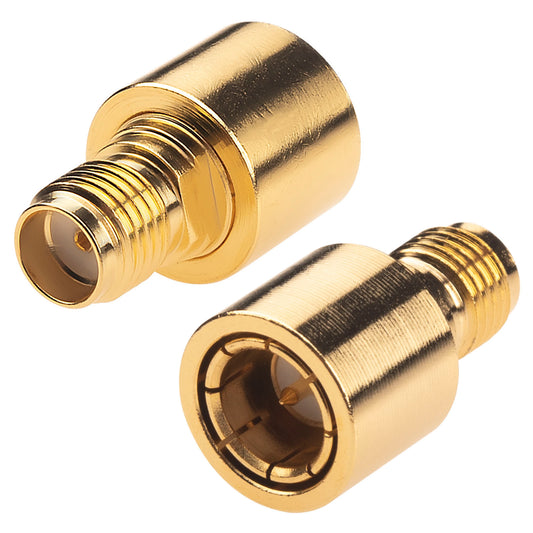 YILIANDUO SMA/RP-SMA Quick Coax Adapter Male to Female 50 Ohm DC-12GHz Gold-Plated Brass for Antennas Wifi CCTV SDR 2-Pack