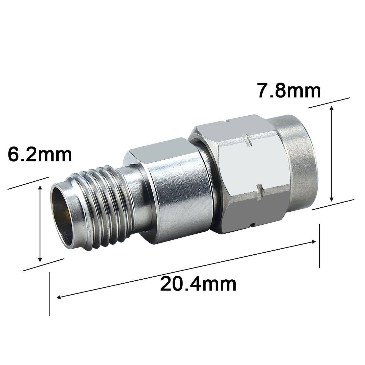 YILIANDUO 3.5mm Male Female Precision RF Adapter | DC-34GHz 50Ω Passivated Stainless Steel, Mechanically Intermateable with SMA & 2.92mm, 3 Gender Variants(FF/MF/MM)