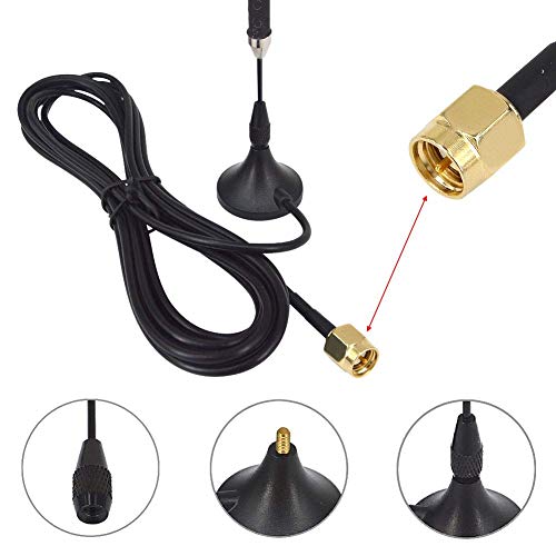 YILIANDUO 5dBi 433MHz Antenna SMA Male Magnetic + U.FL to SMA Pigtail 2