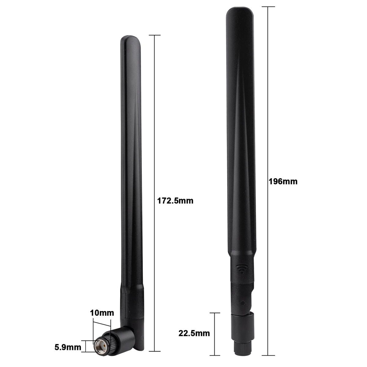 YILIANDUO RP-SMA Male WiFi Antennas, 2.4/5.8GHz, 2-Pack - product image 5