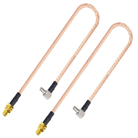YILIANDUO SMA Female to Right-Angle TS9 RG316 Cable, 30cm, 2-Pack - product image 1