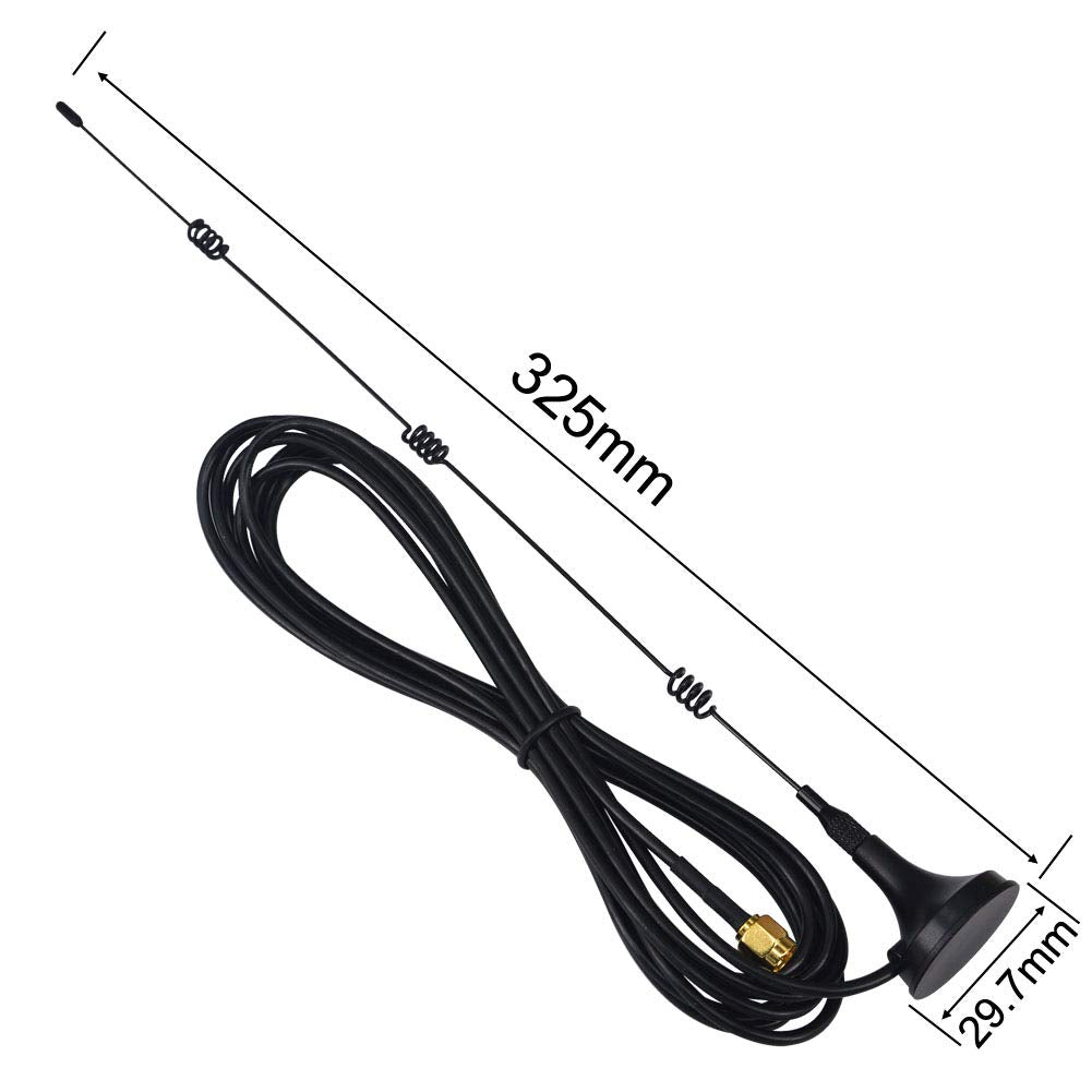 YILIANDUO 12dBi 2.4GHz WiFi Antenna SMA Male Omni Magnetic RG174 3M 2