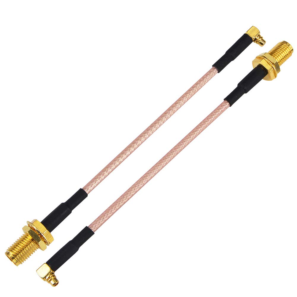 YILIANDUO SMA Female to MMCX Male 90° Cable RG316 10cm, Pack of 2 4