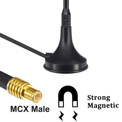 YILIANDUO 6dBi 1090MHz ADS-B Antenna MCX Male Magnetic Base Omni 5