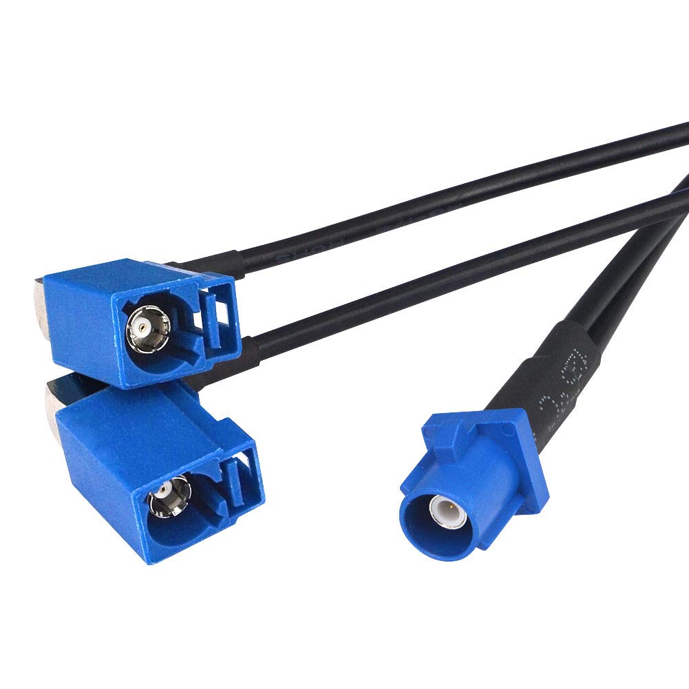 YILIANDUO Fakra C Male to 2 Fakra C Female DAB Splitter Cable RG174 1