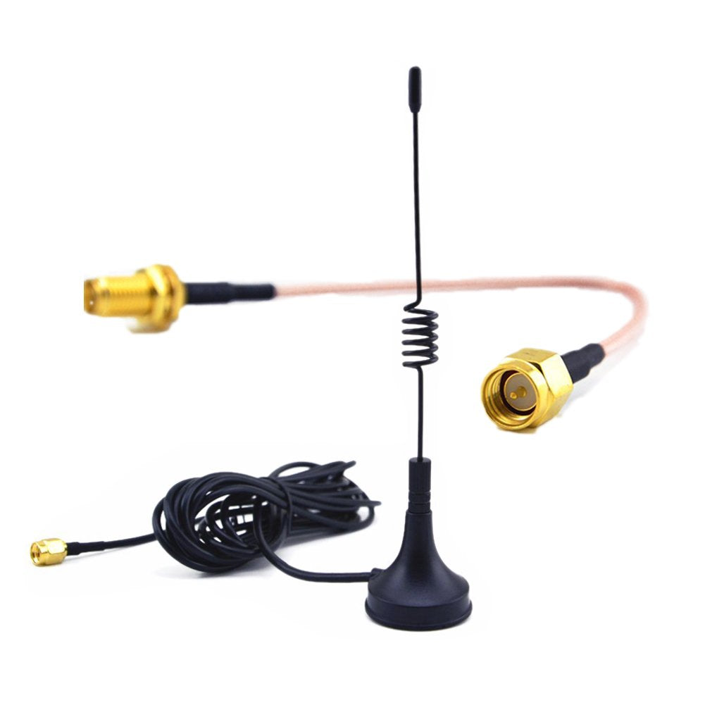 YILIANDUO 5dBi 433MHz Antenna SMA Male Straight Magnetic + RG316 Cable 1