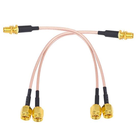 YILIANDUO SMA Female to Dual SMA Male Splitter RG316 15cm 2-Pack 1