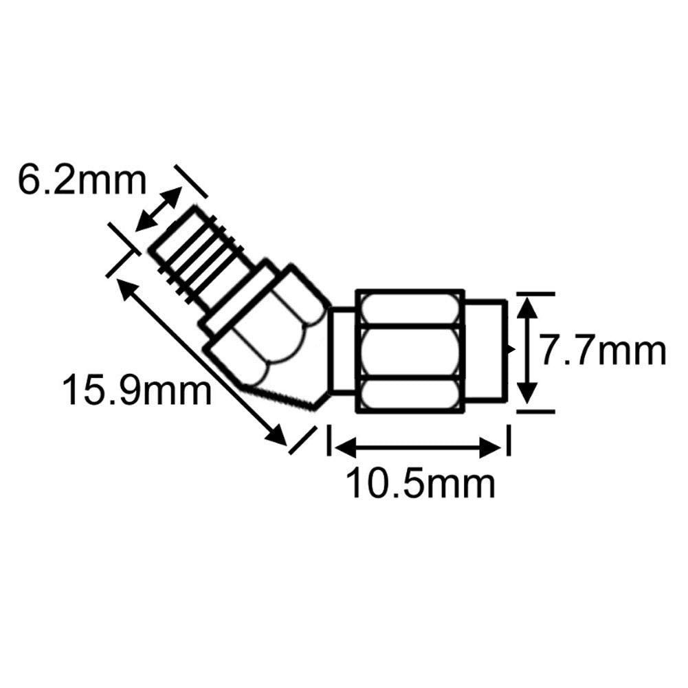YILIANDUO SMA Male to Female 45-Degree Adapter, 2-Pack - product image 3