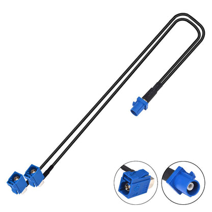 YILIANDUO Fakra C Male to 2 Fakra C Female DAB Splitter Cable RG174 2
