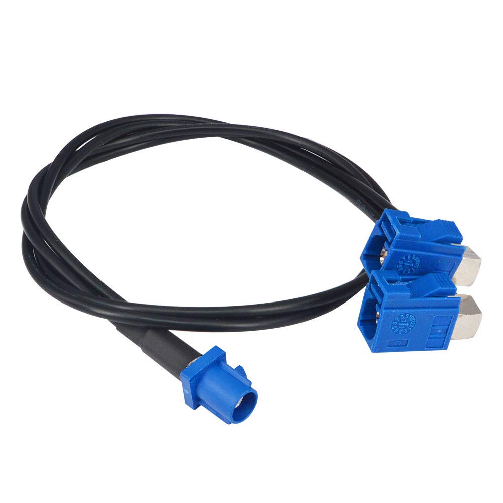 YILIANDUO Fakra C Male to 2 Fakra C Female DAB Splitter Cable RG174 5