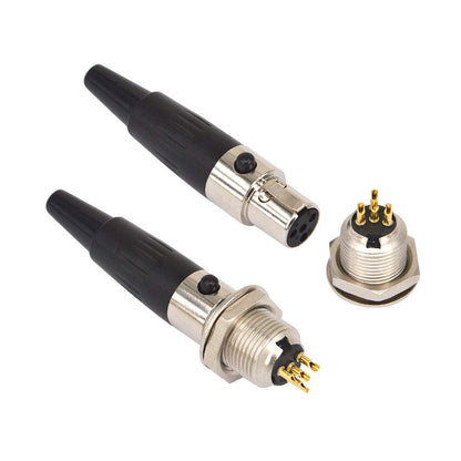 YILIANDUO Mini XLR TA4F 4 Pin Female Panel Mount Socket, 2-Pack 1