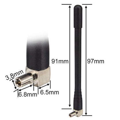 YILIANDUO TS9 Right-Angle 4G LTE Antennas, Black, 2-Pack - product image 2