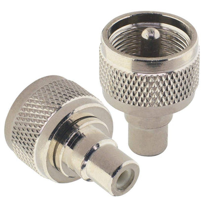 YILIANDUO UHF Male PL-259 SO-239 to RCA Female Straight Adapter, 2-Pack 4
