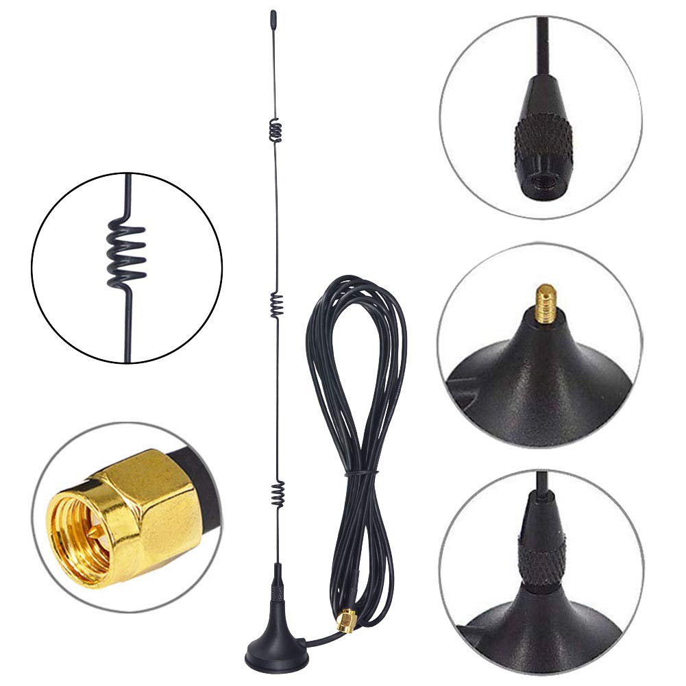 YILIANDUO 12dBi 2.4GHz WiFi Antenna SMA Male Omni Magnetic RG174 3M 3