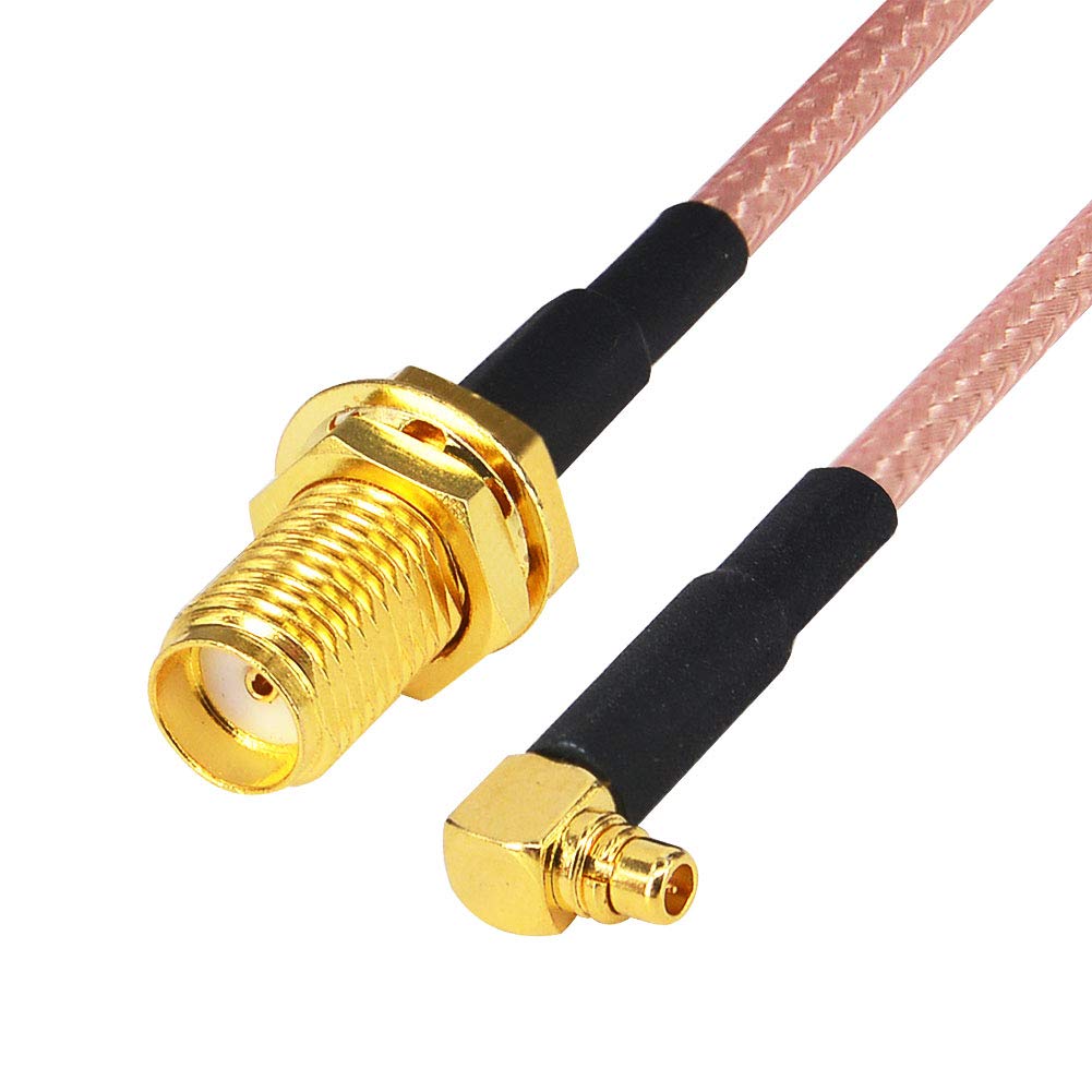 YILIANDUO SMA Female to MMCX Male 90° Cable RG316 10cm, Pack of 2 2