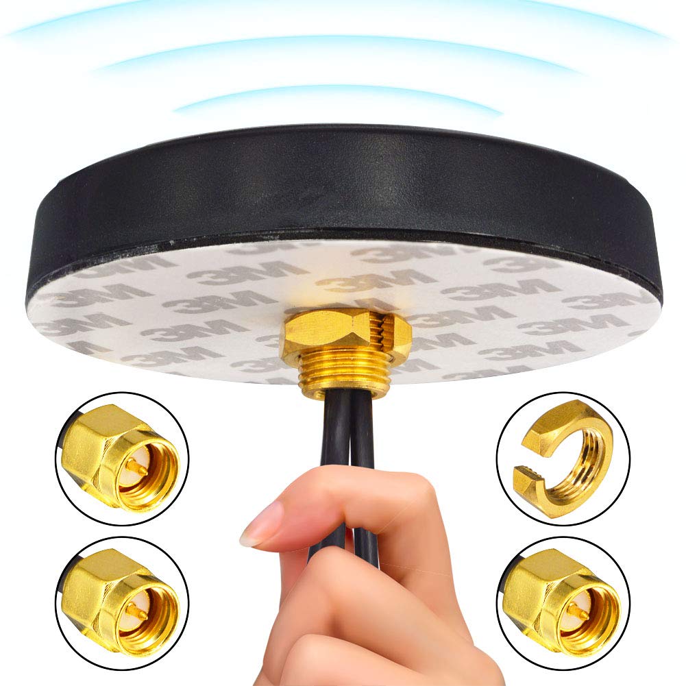 YILIANDUO 3.5dBi 2G 3G 4G LTE GPS WiFi Combo Antenna Dual SMA Male 1.5M 2