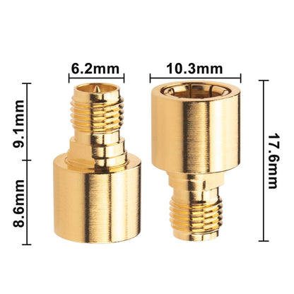 YILIANDUO RP-SMA Quick Male to Female Adapter 50Ohm DC-12GHz Pack of 2 5