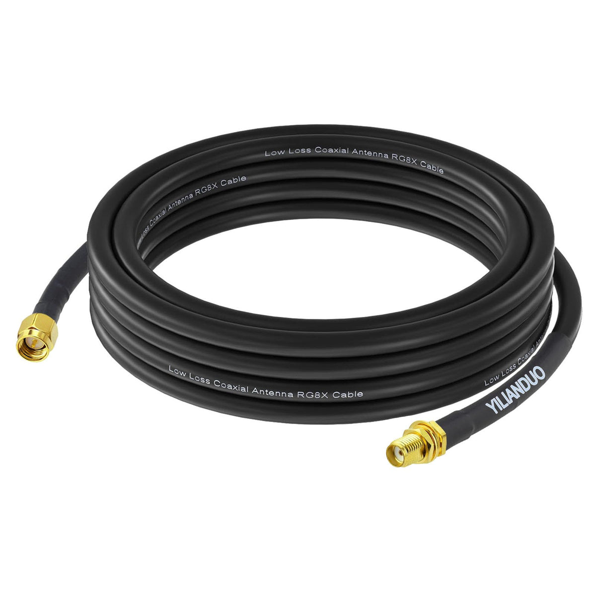 YILIANDUO SMA Male to Female Cable 2M RG8X 50Ohm WiFi Antenna 1