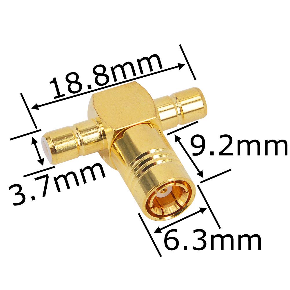 YILIANDUO SMB Female to Dual SMB Male T Adapter, 2-Pack - product image 2
