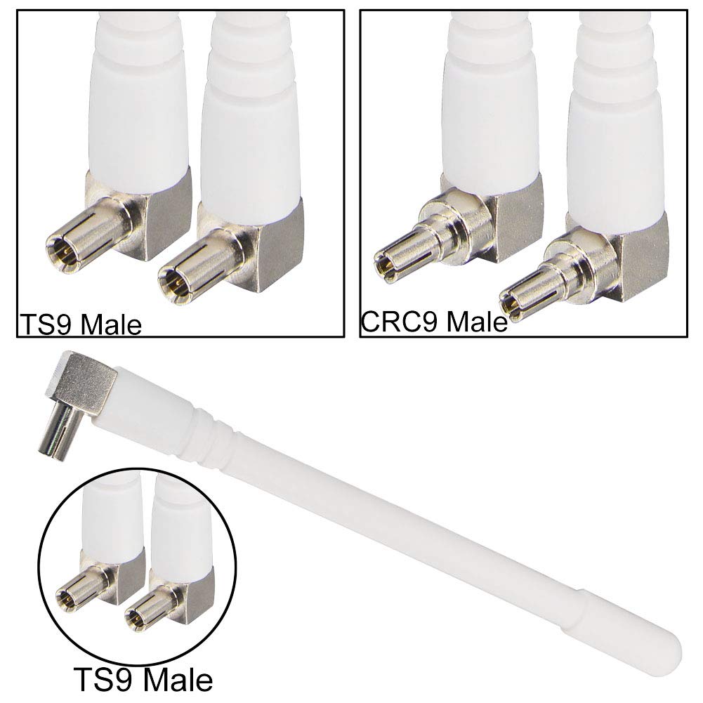 YILIANDUO TS9 Right-Angle 4G LTE Antennas, White, 2-Pack - product image 3