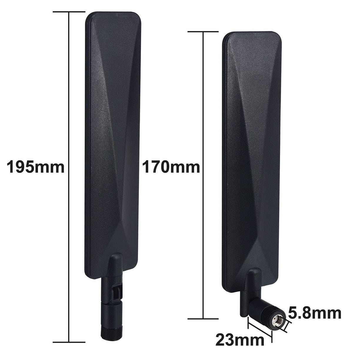 YILIANDUO 4G LTE Antenna 12dBi 700-2700MHz RP-SMA Black, 2 Pack 3
