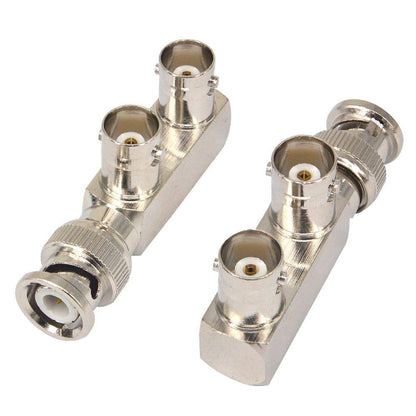 YILIANDUO BNC Male to Dual BNC Female F-Type Adapter, 2-Pack - product image 1