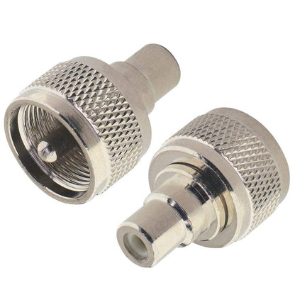 YILIANDUO UHF Male PL-259 SO-239 to RCA Female Straight Adapter, 2-Pack 1
