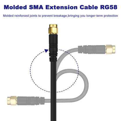 YILIANDUO SMA Male to Female RG58 Molded Cable, 5m - product image 2