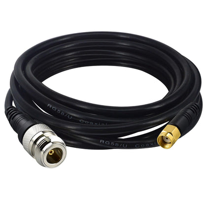 YILIANDUO N Female to RP-SMA Male RG58 LoRa Cable 3M Molded Low Loss 1