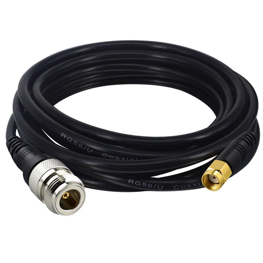 YILIANDUO N Female to RP-SMA Male RG58 LoRa Cable 3M Molded Low Loss 1