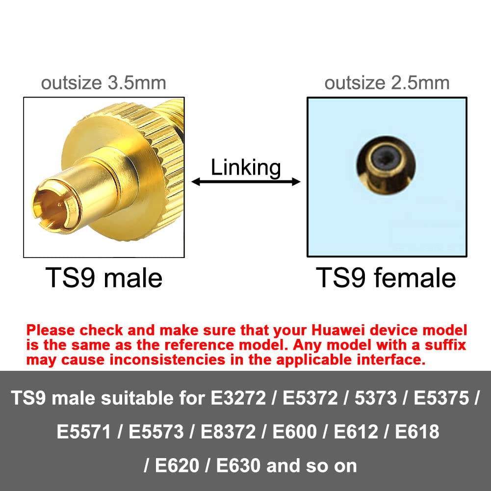 YILIANDUO TS9 Male to SMA Female Antenna Adapter, 2-Pack - product image 4