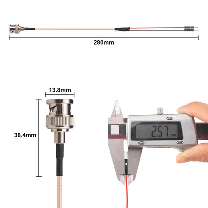 YILIANDUO BNC Male to Dual 2-Pin Test Leads RG316 50Ohm Male Pigtail 3