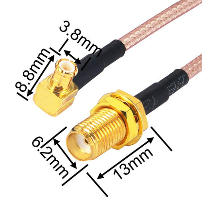 YILIANDUO 1090MHz SMA Antenna and SMA-to-MCX Cable Kit, 2 Sets - product image 3