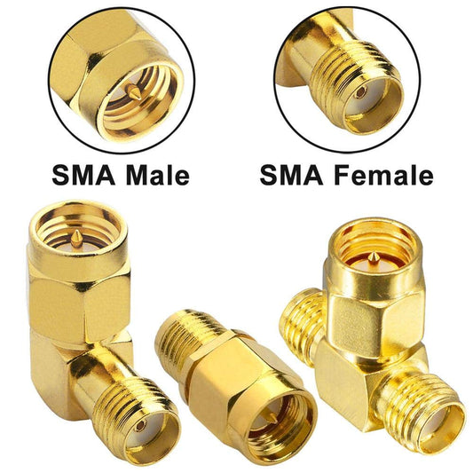YILIANDUO SMA Male to Female RG58 Cable 5M + 3 SMA Adapter Kit 2
