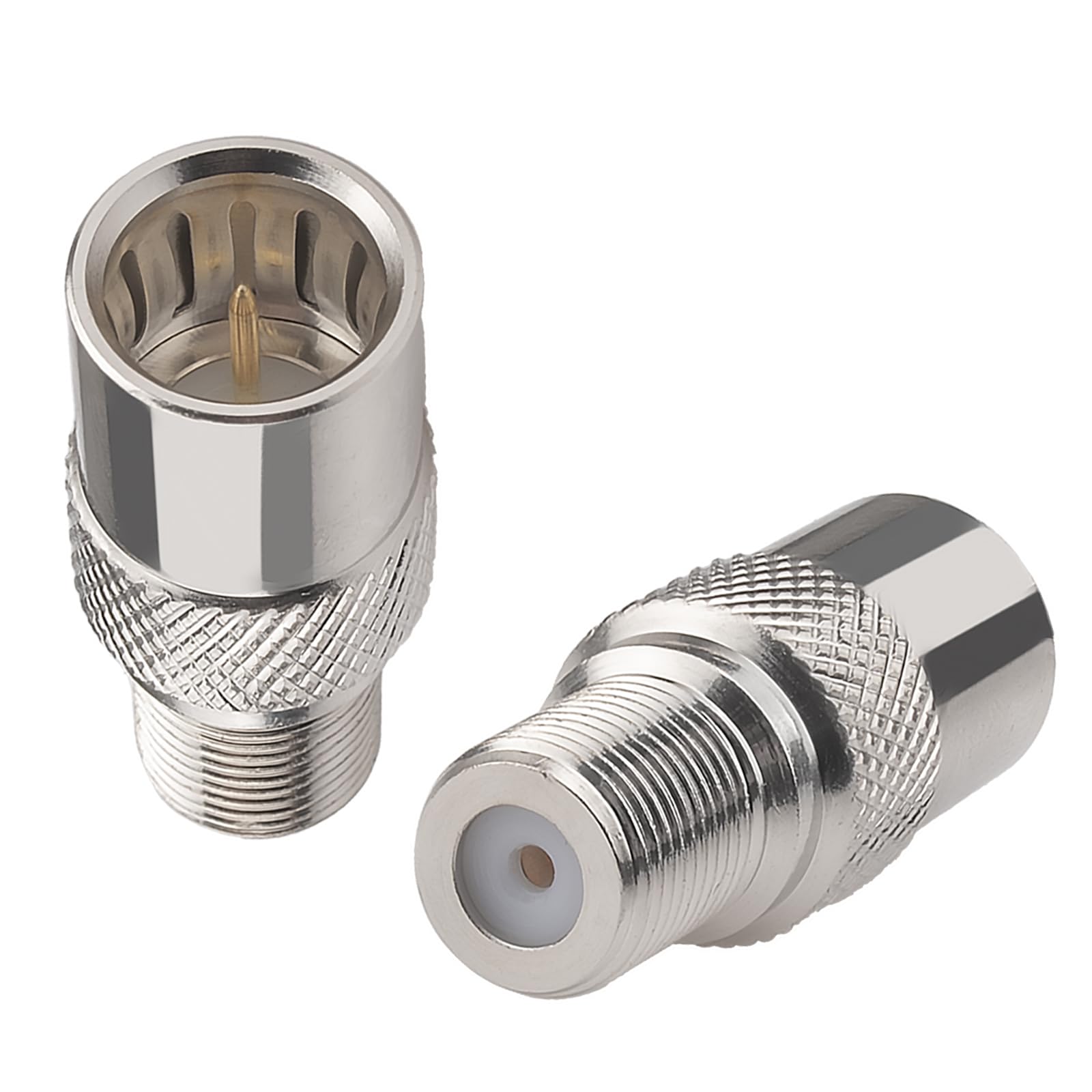 YILIANDUO F Male to Female Push-On RG6 Coax Adapter 75 Ohm, 3-Pack 5