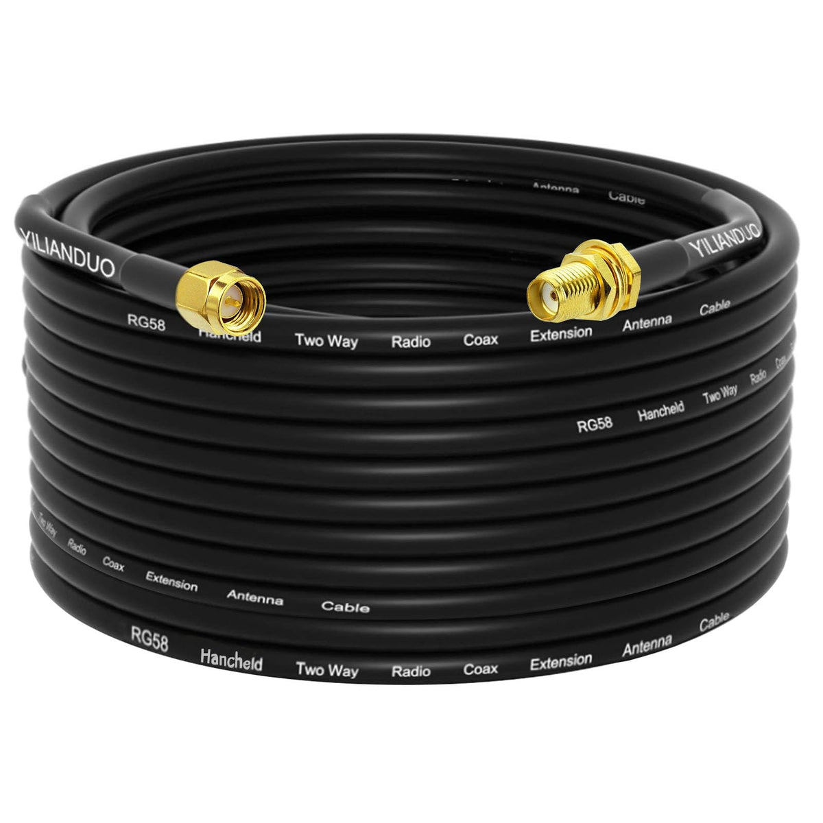YILIANDUO SMA Male to Female RG58 Cable, 2m / 10m / 15m - product image 7