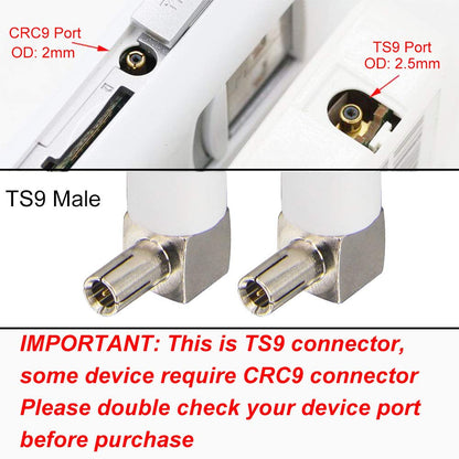YILIANDUO TS9 Right-Angle 4G LTE Antennas, White, 2-Pack - product image 4