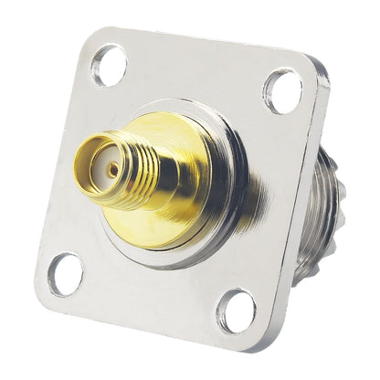 YILIANDUO SMA Female to SO-239 Female 4-Hole Flange Adapter, 2-Pack - product image 4