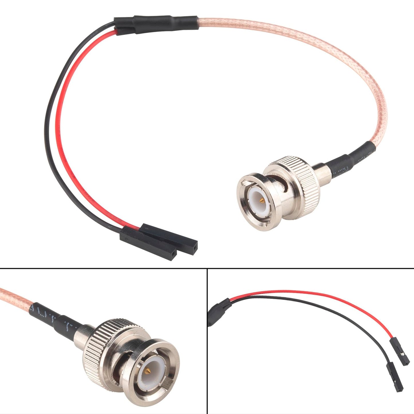 YILIANDUO BNC Male to Dual 2-Pin Test Leads RG316 50Ohm Female Pigtail 2