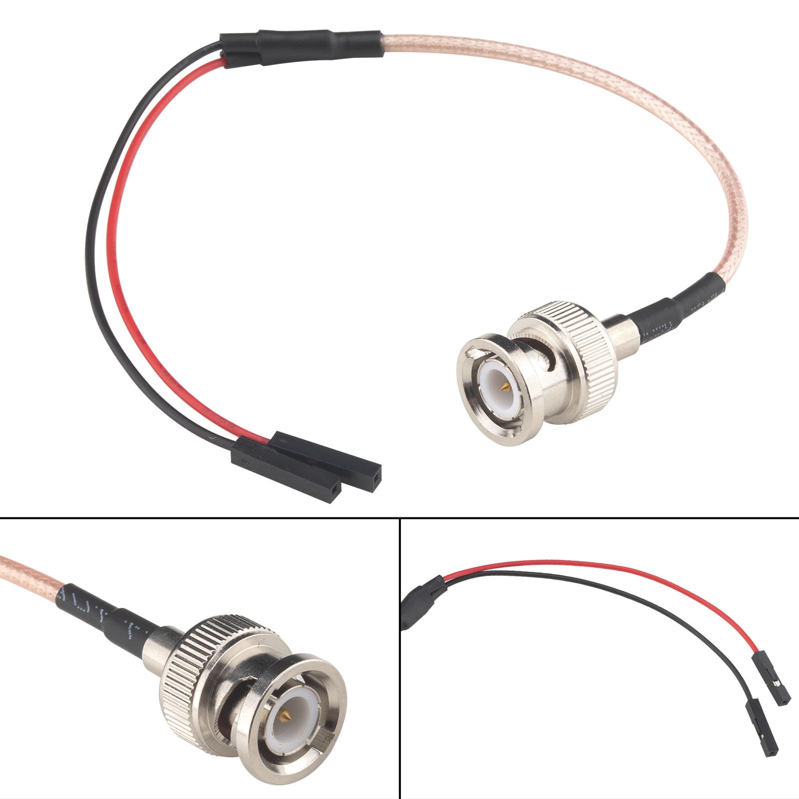 YILIANDUO BNC Male to Dual 2-Pin Test Leads RG316 50Ohm Female Pigtail 2