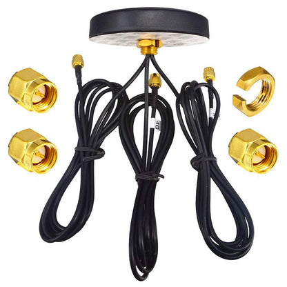 YILIANDUO 3.5dBi 2G 3G 4G LTE GPS WiFi Combo Antenna Dual SMA Male 1.5M 1