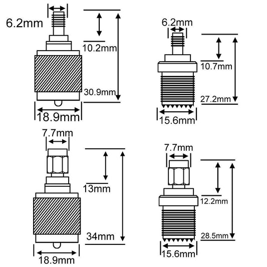 YILIANDUO SMA to UHF PL-259 / SO-239 Adapter Kit, 8 Pieces - product image 2