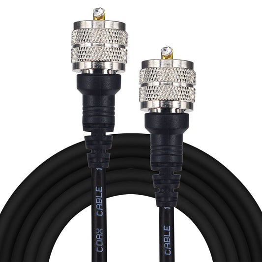 YILIANDUO PL-259 UHF Male to Male RG58 Coax Cable 10M Molded 1
