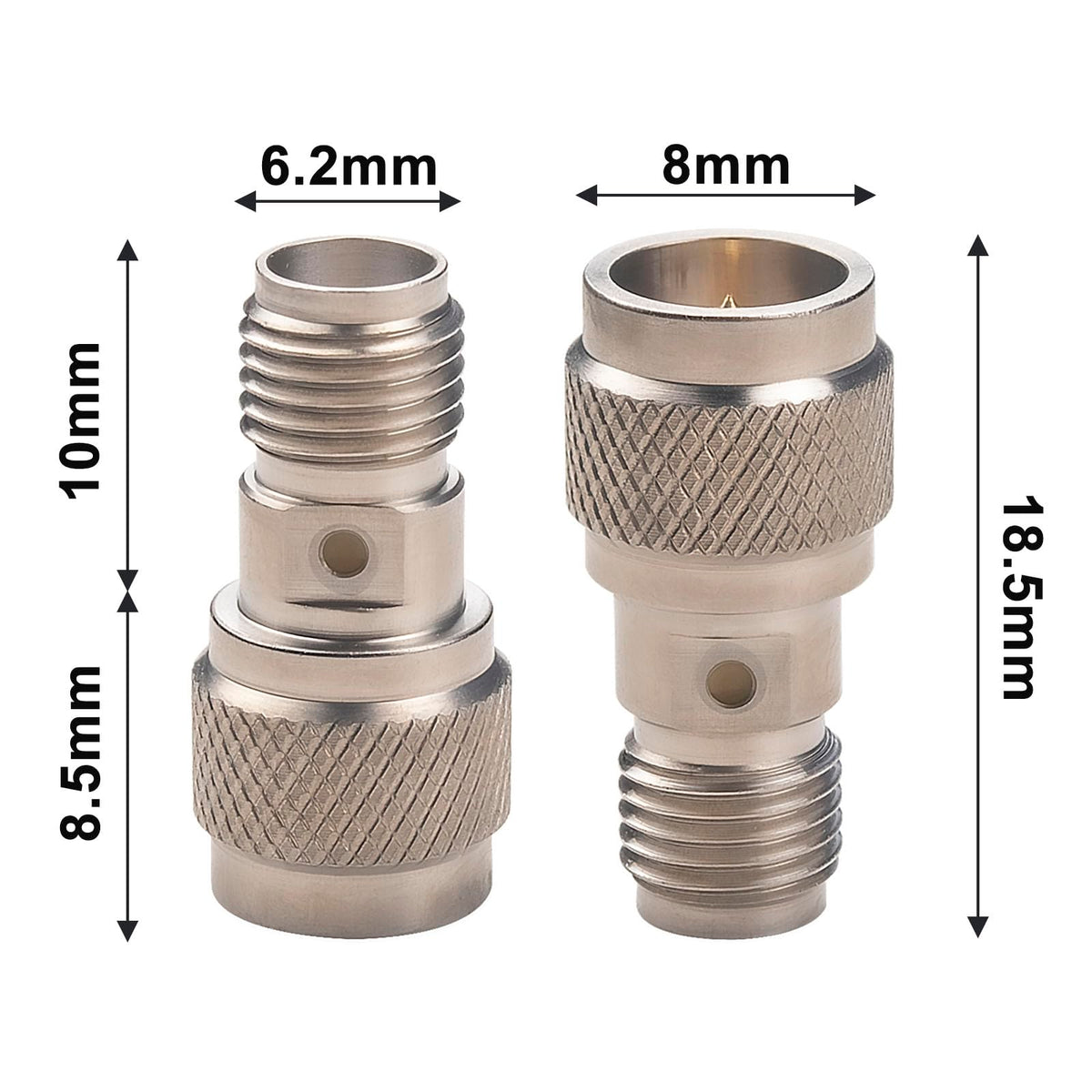 YILIANDUO SMA Quick Push-On Male to Female Adapter, Stainless Steel - product image 3