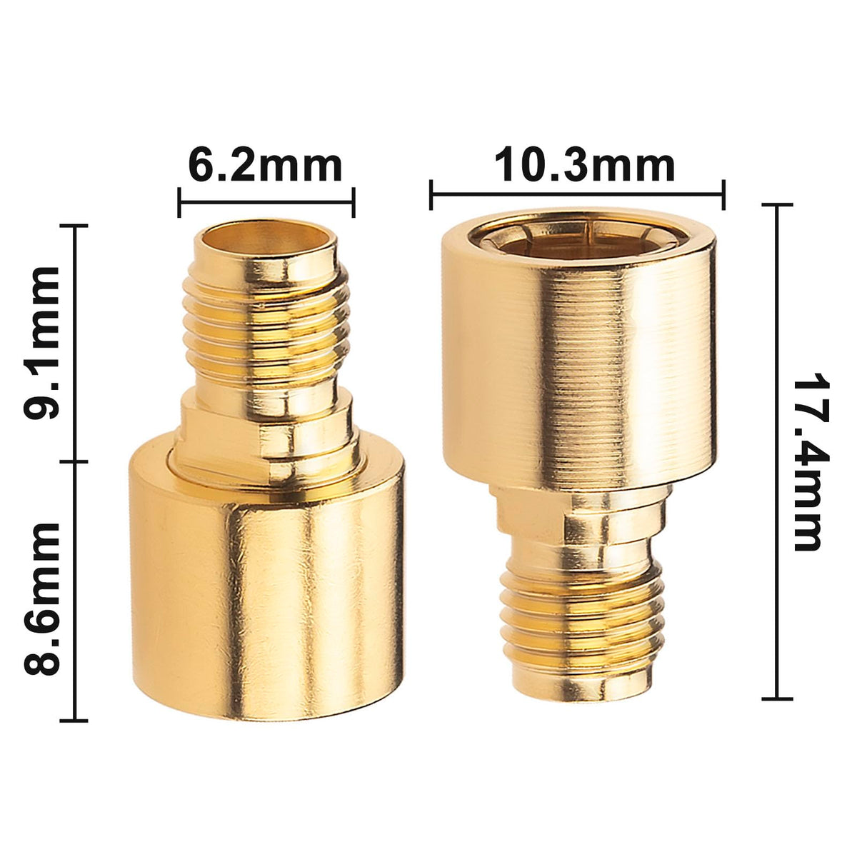 YILIANDUO SMA Quick Male to Female Adapter 50Ohm DC-12GHz Pack of 2 5